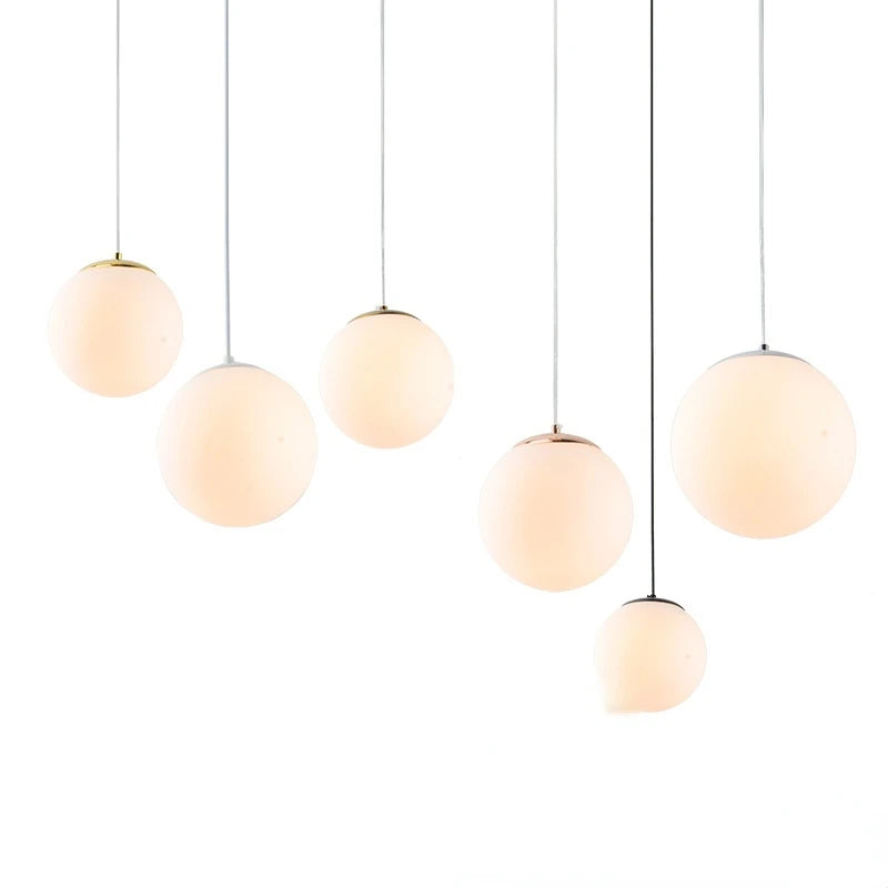 Suspension luminaire en boule lumineuse